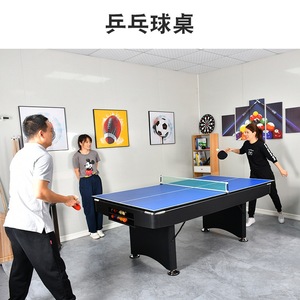 7フィートスヌーカー & ビリヤード売れ筋ビリヤードプールテーブルエアホッケーピンポン機能4in1マルチゲームテーブル - Product Image 4