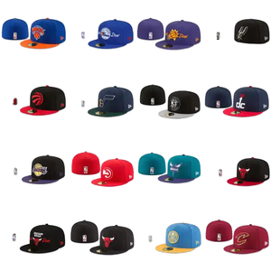 High Quality 6 <strong>Panel</strong> Baseball Cap 3D Embroidery Side <strong>Patch</strong> Original Flat Brim American Snapback Fitted Team Stock Hat Low MOQ - Product Image 5