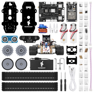 Tscin buny Random Combination Kit Raupen rad ESP32 WROOM32 Entwicklungs platine Grund funktionen Roboter auto für Arduino - Product Image 6