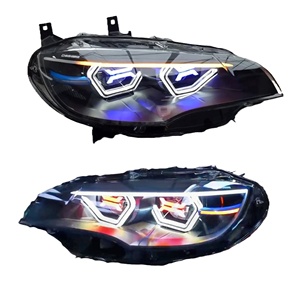 2009-2013 BMW X5 X6 E70 E71 için modifiye OSS far LED far RGB X işık özel farlar ile iki renkli anahtarlama DRL - Product Image 1