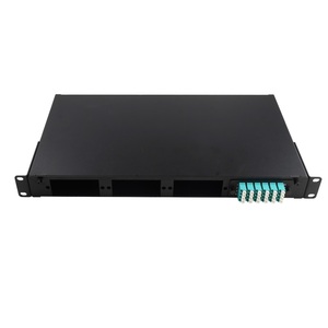 19-Inch 1U Rack Mounted Optic Fiber <strong>Patch</strong> <strong>Panel</strong> with Fixed Splice Tray Box Distribution Enclosure for 4G &amp; 3G <strong>Networks</strong>