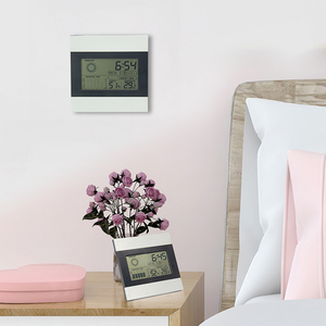 EMAF Giá Rẻ Xu Hướng Nhiệt Độ Trong Nhà Nhiệt Độ Độ Ẩm Lịch Đồng Hồ Mô Phỏng Dự Báo Thời Tiết Báo Lại Đồng Hồ Báo Thức - Product Image 4