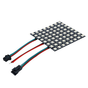 WS2812B RGB 5050SMD светодиодная программируемая панель цифровой экран 8x8 64 пикселей индивидуально адресуемый полный цвет мечты - Product Image 4
