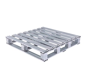 軽量スチールパレット頑丈なスタッキングラッキングシステム射出倉庫保管スチール金属パレット - Product Image 5