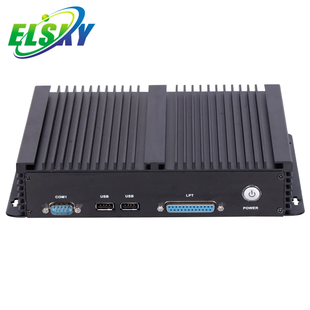 ELSKY IPC6000บางสำหรับอุตสาหกรรมพีซีขนาดเล็กพร้อมโปรเซสเซอร์3rd Gen Core i7 3517U RJ45 LAN 6 * COM RS232 VGA HD_MI LVDS