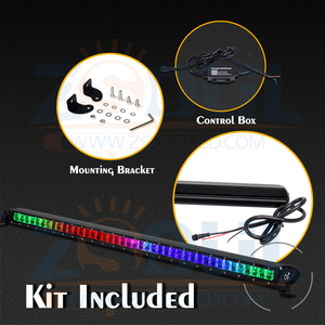 32&quot; 38&quot; 42&quot; 50&quot; Slim Single Row RGB Chasing LED Light Bar with <strong>Remote</strong> and App Sync Control for Truck Jeep Car - Product Image 2