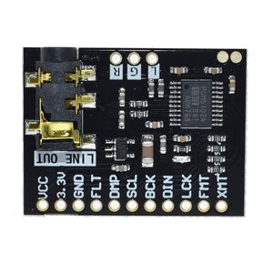 For <strong>Raspberry</strong> <strong>Pi</strong> pHAT Sound Card I2S interface PCM5102 DAC Module 24-bit <strong>Audio</strong> Board With Stereo Jack Beyond ES9023 PCM1794