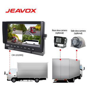 12-24V 10.1 Inch Car Rear View <strong>Monitor</strong> 4CH AV <strong>Input</strong> Quad Split View TFT LCD Digital Reverse Backup <strong>Monitor</strong> for Bus Truck - Product Image 4