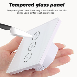 SMATRUL Tuya智能生活WiFi发光二极管灯触摸调光开关欧盟220V/110V无线定时器遥控器Alexa谷歌主页 - Product Image 5
