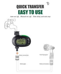 Programmier barer digitaler Schlauch hahn mit einer Steckdose Automatische Batterie LCD-Wasser timer Wassersystem Bewässerungs regler - Product Image 4