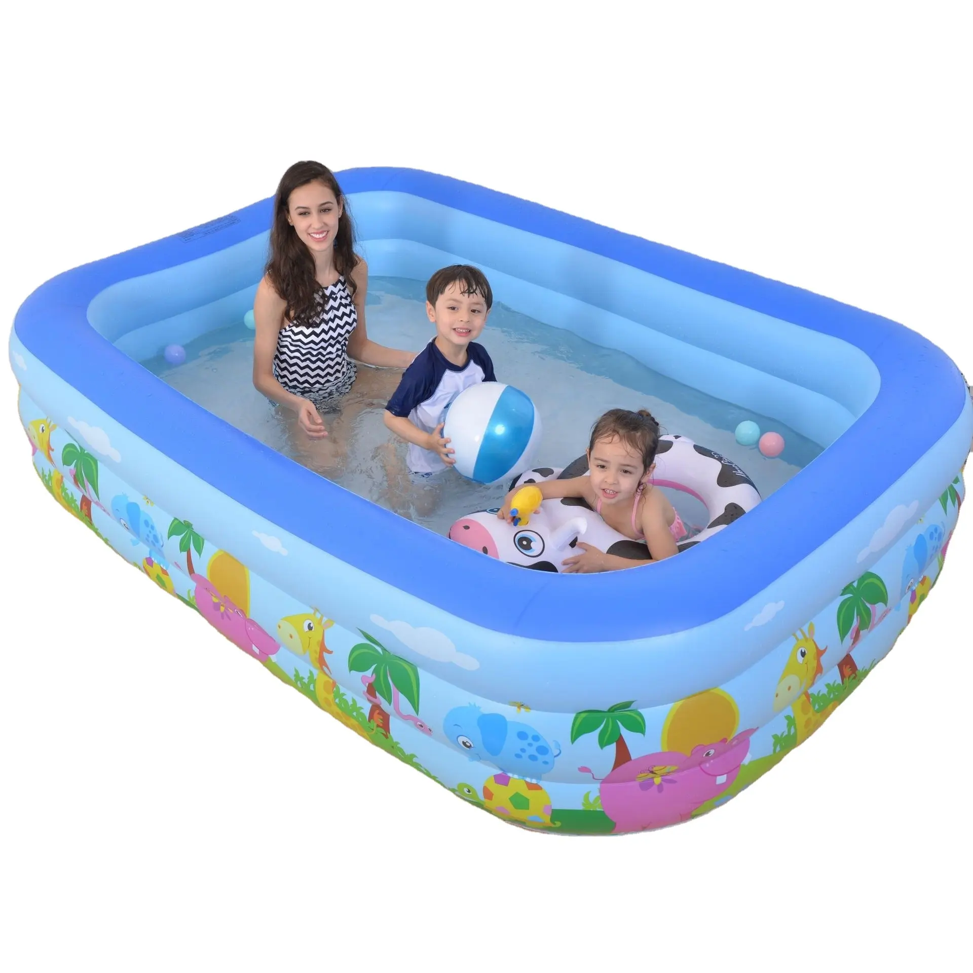 आउटडोर खेलने केंद्र बच्चों के लिए inflatable स्विमिंग पूल घर के बगीचे पूल inflatable पूल