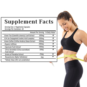 Bester Preis Natürliche Ergänzung 300mg Grüntee-Blattex trakt Kapseln Appetit kontrolle Abnehmen <span class=keywords><strong>CLA</strong></span>-Kapseln zur Gewichts reduktion - Product Image 2