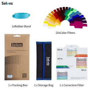 20pcs Filtros de Gel Colorido SE-CG20 para Controle de Iluminação Metz Godox D7100 SB910 Speedlite - Product Image 6