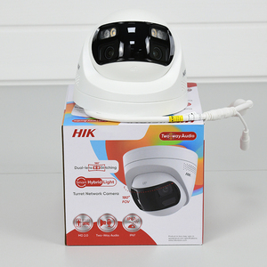 Hik Original 8MP Dual Lens Stitched Wide Angle Smart Hybrid Light Fixed Turret Network PoE IP <strong>Camera</strong>