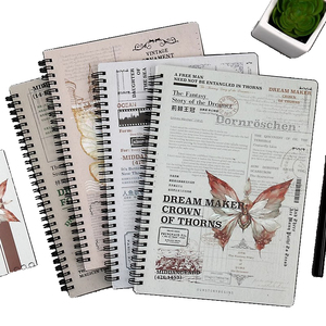 Cuaderno de papel con gráfico A4 personalizable, Organizador en espiral de cuero de tapa dura y cubierta de PU en cuaderno de tamaños A6 B5 embalado en caja - Product Image 1