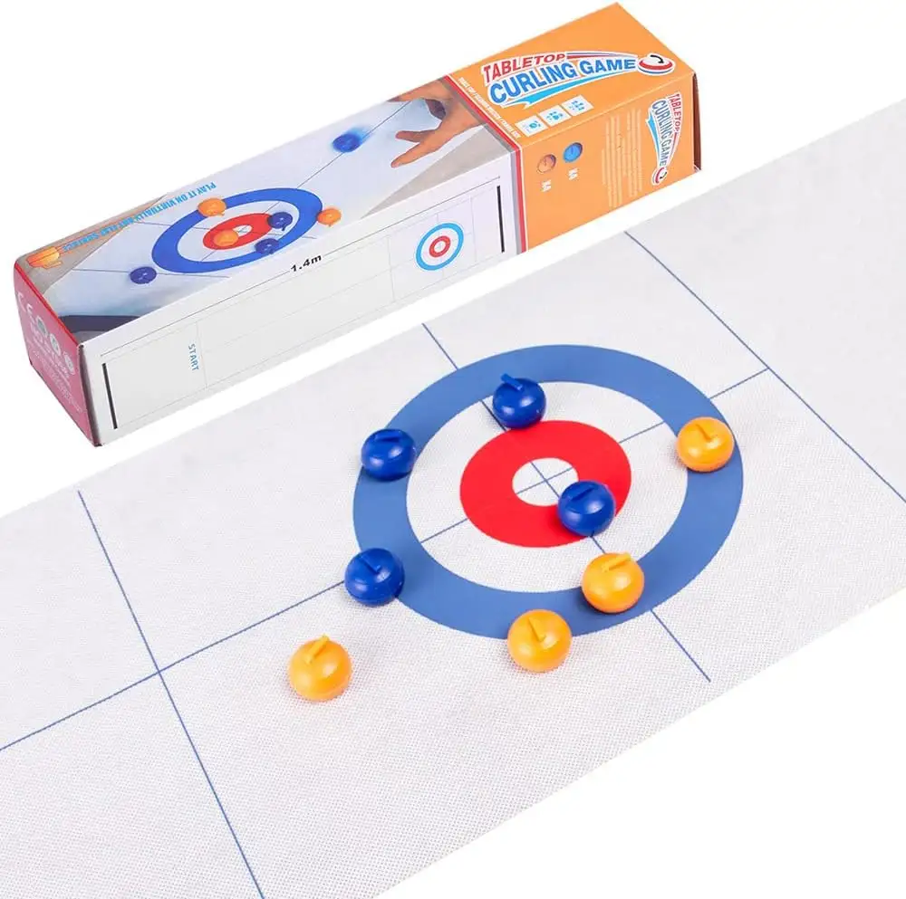 Giochi da tavolo per famiglie giochi di curling giochi di squadra portatili da tavolo formazione da tavolo per bambini e adulti regali per feste da viaggio al coperto