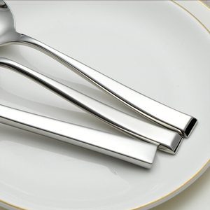 Sang trọng thép không gỉ <span class=keywords><strong>Flatware</strong></span> Set bạc với gương đánh bóng độc đáo dao muỗng nĩa cho đám cưới bên thực phẩm & trà - Product Image 6