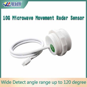 Sensor de radar de microondas con luz LED sensible a la presencia de movimiento, sensor de movimiento para detección de personas y objetos