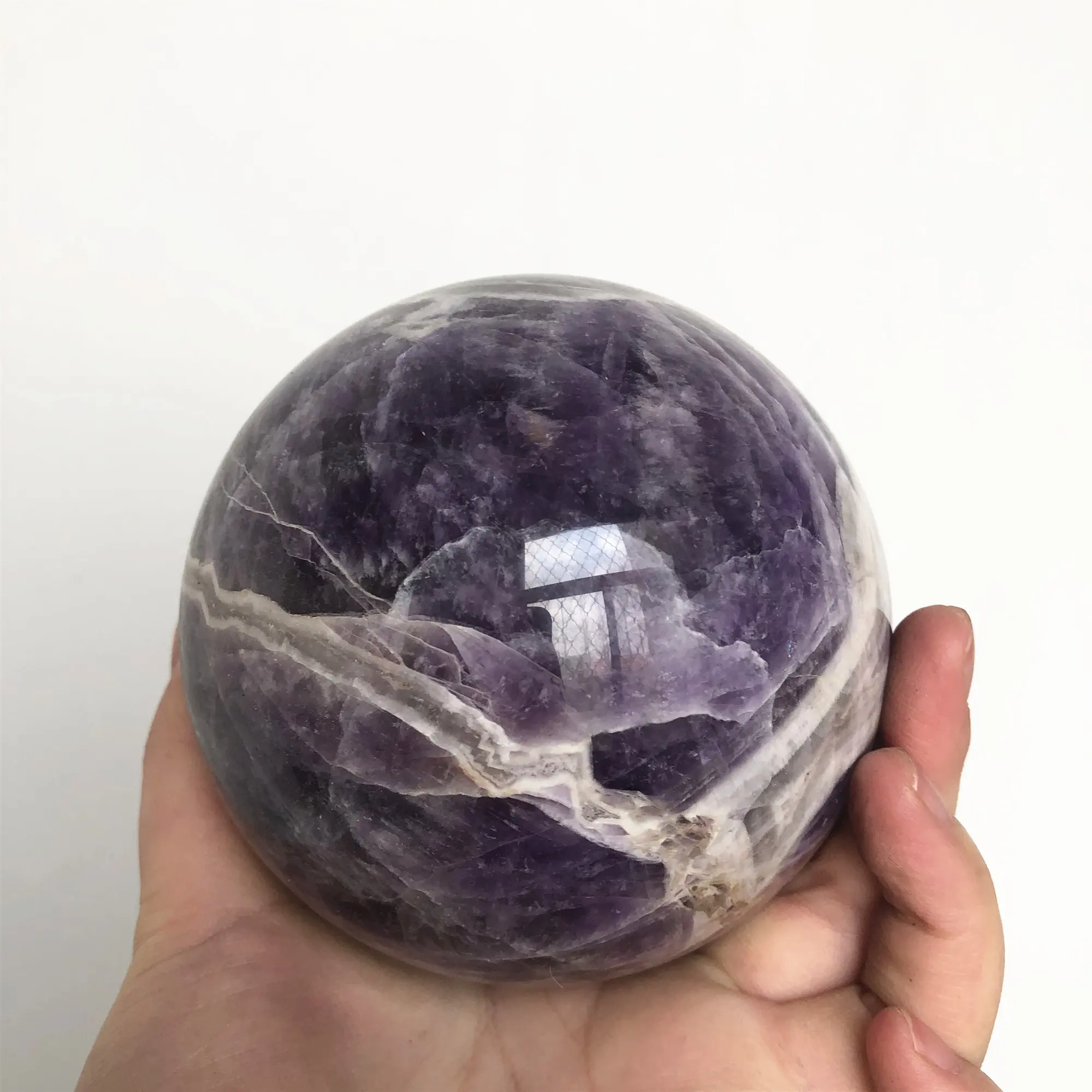 Wholesale customizable size natural crystal sphere ball healing stone dream amethyst sphere