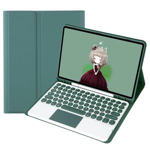 For Samsung Tab S8 11 Inch 2021 / S7 11 Inch Candy Color TPU Shell Pen Slot <strong>Round</strong> <strong>Key</strong> with Touch <strong>Keyboard</strong> Leather Case - Product Image 4