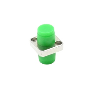 FC/APC kare Metal Fiber optik adaptör Simplex Couper Singlemode yeşil kapak - Product Image 1