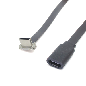 Fabrika özelleştirilmiş 90 derece TYPE-C l-şekil erkek transfer tarihi için TYPE-C kadın kurşun tel kablo - Product Image 6