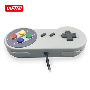 WFUN-mando con cable USB para Snes, controlador de juegos y mando de vídeo para PC, Mac