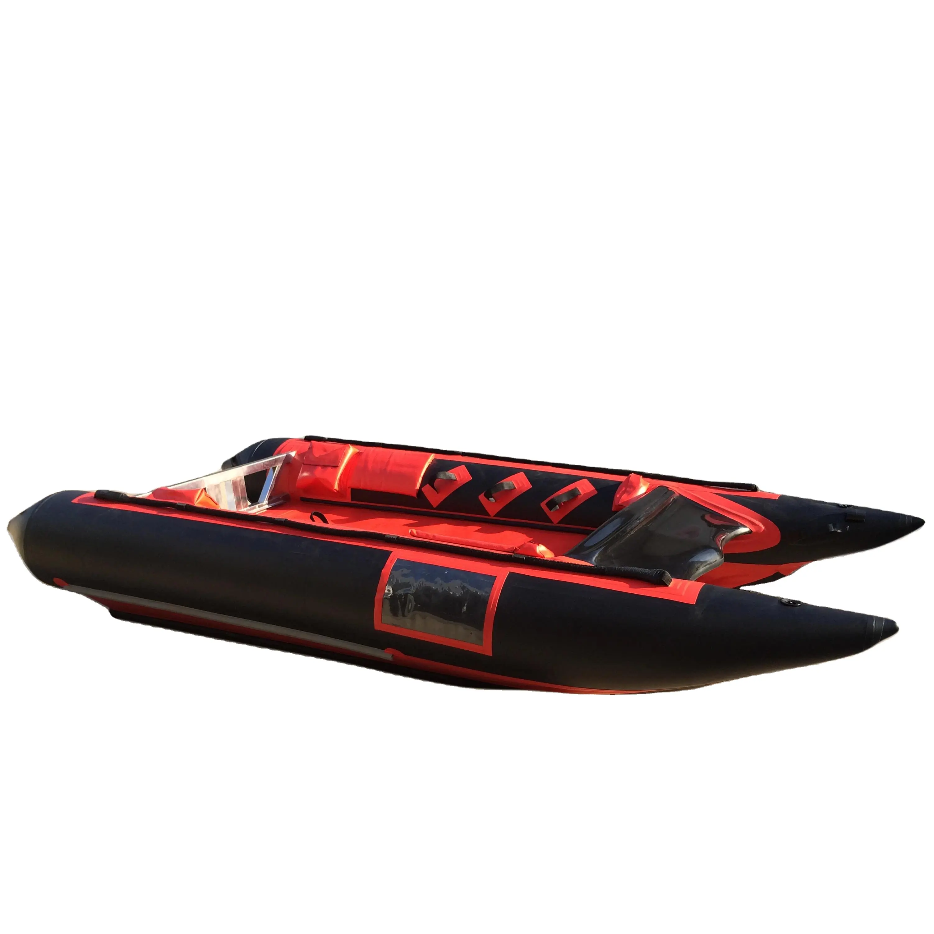 Hypalon PVC o PVC inflable barco catamarán inflable para la venta