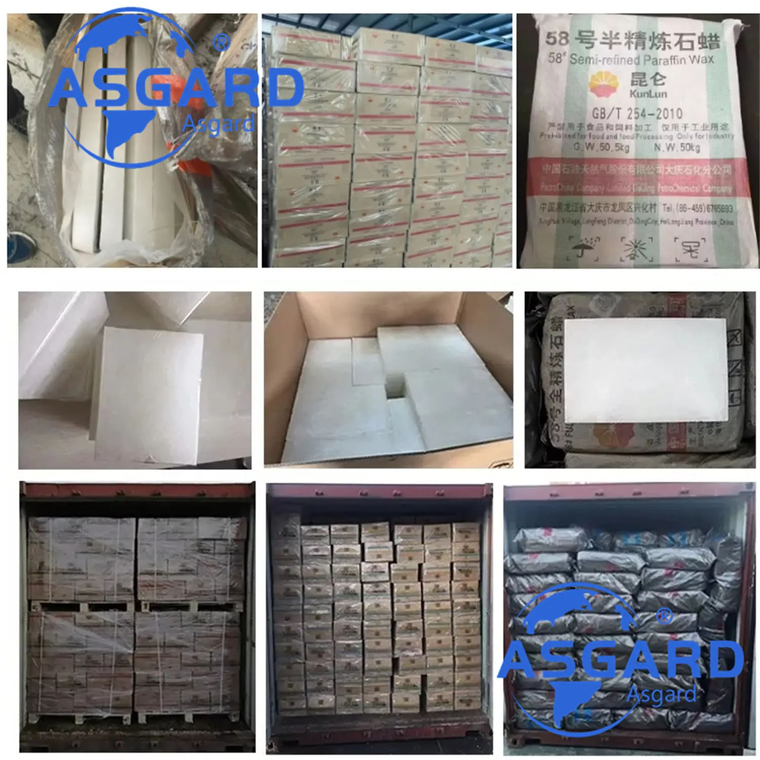 Precio a granel 8002-74-2 grado industrial Fushun petroquímico Kunlun Parafina