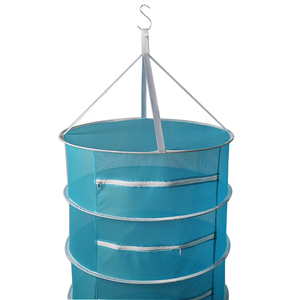 Mehr schicht iges <span class=keywords><strong>Mesh</strong></span> Hanging Herb <span class=keywords><strong>Drying</strong></span> Rack Trocken netz mit Reiß verschlüssen und Aufbewahrung tasche
