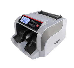 Máquina contadora de dinero portátil Contador de facturas y Contador de boletos con función de detección para conteo de billetes - Product Image 1