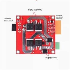 12 v24v36v ad alta potenza DC motore drive board modulo può essere pieno PWM velocità di controllo positivo e negativo rotazione freno 15A - Product Image 4
