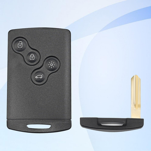 กุญแจรีโมทคอนโทรล4ปุ่ม433MHz สำหรับ Renault Megane 3 keyless Go ไม่มีโลโก้ PCF7952ชิปสมาร์ทการ์ด - Product Image 4
