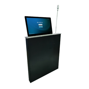 Bảng Hội Nghị Không Cần Giấy Siêu Mỏng 15.6/17.3/18.5 Inch Màn Hình Lcd Thiết Bị Bật Lên Nâng Cơ Giới Với Biển Tên Micro - Product Image 2