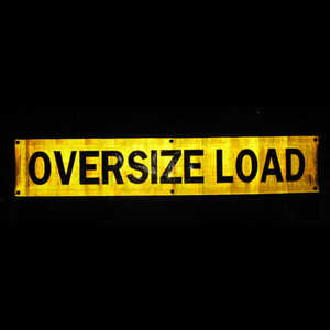 Dài Xe Trailer Road <span class=keywords><strong>Banner</strong></span> Tải Rộng Quá Khổ Tải Phía Trước Phản Quang Biểu Ngữ Strips Vật Liệu - Product Image 1