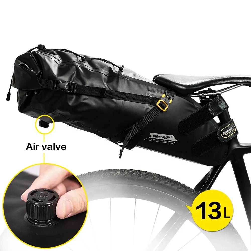 Rhinowalk 13L su geçirmez MTB bisiklet çantası bisiklet eyer bisiklet çantası bisiklet arka çantası