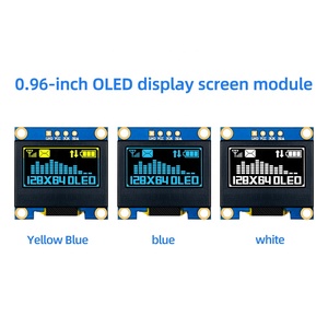 QTSS Hochwertiges 0,96 "PMOLED-Bildschirm modul 128x64 SSD1306 OLED IIC Square Kleiner E-Paper-Bildschirm für Arduino