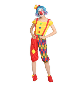 Sıcak satış cadılar bayramı giyinmek çocuk renkli palyaço kostü<span class=keywords><strong>m</strong></span>ü Cosplay tulum stokta