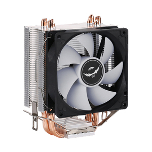 Qiuzaim พัดลมระบายความร้อน CPU พัดลมระบายความร้อนด้วยอากาศเงียบพีซีโปรเซสเซอร์ระบายความร้อน LED เข้ากันได้กับ LGA 1700 AMD AM3 4ท่อทองแดง AM3 4ทองแดง - Product Image 4