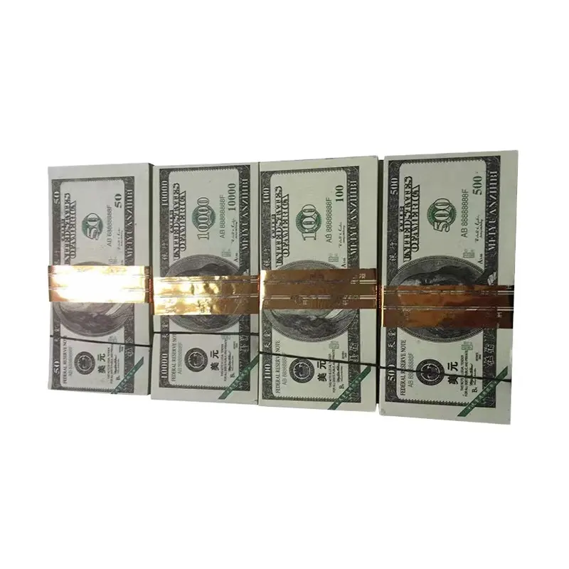 100 oggetti di scena realistici per il gioco di denaro stampa completa su due lati 100 pezzi di carta Joss per l'antenato del film carta da masterizzare