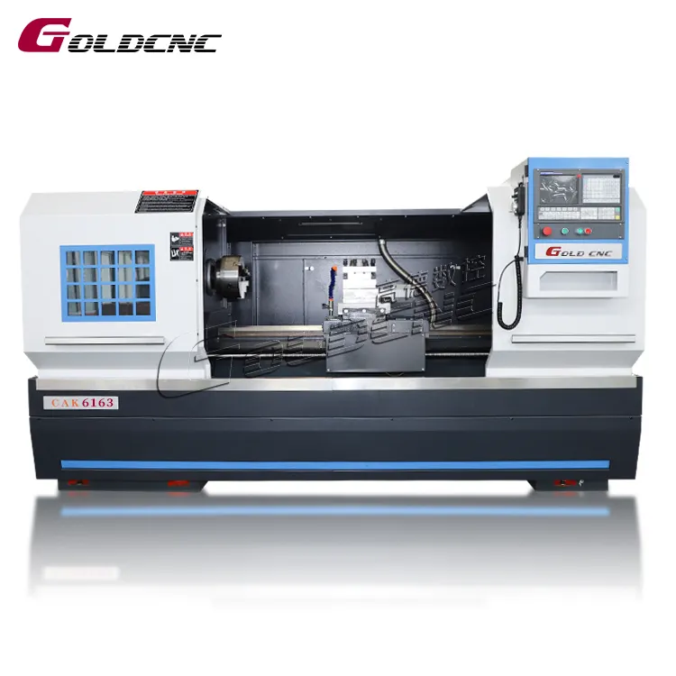 Automatic cnc lathe high precision CAK6163 horizontal cnc lathe machine for turning metal