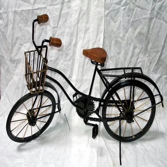 Bicicleta vintage artesanal, melhor qualidade, artesanal, miniatura, fio de metal, por borda medieval, a um preço acessível, atacado