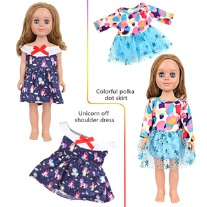 MSYO 18-Inch amerikan parlak sevimli kız bebek giysileri için Mini 45cm hızlı örnek özel OEM ve ODM moda bebek aksesuarları giyim - Product Image 2