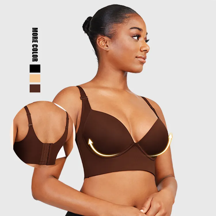 Vente chaude grande taille Push Up Shapewear soutien-gorge cacher la graisse du dos sculptant uplift corps Shapewear soutien-gorge sans couture soutien-gorge