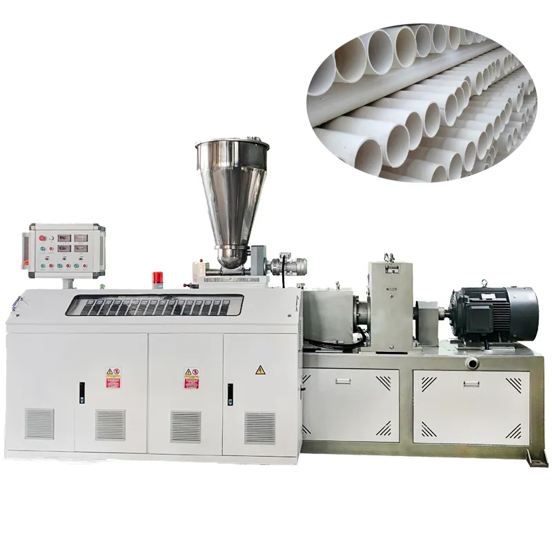 Hard Plastic Pijp Maken Machine Pvc Pijp Elektrische Buis Extruder Plastic Making Machine