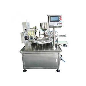 Cup Jelly Yogurt Ice Cream Juice Sugar Honey <strong>Rotary</strong> Cup Discal Filling <strong>Capping</strong> Sealing <strong>Machine</strong> <strong>Automatic</strong> Plastic Stainless Steel