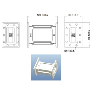 Filtro GME 5G 3700 3720 3820-4200MHz Alta estabilidad Anti interferencia Baja pérdida de inserción 5G C Band Satcom Wavequide Filtros - Product Image 6