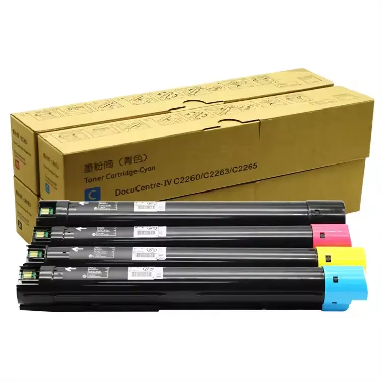 Genuine Quality Compatible Fuji Xerox C2260 Toner Ink Cartridges for FujiXerox Docucentre 2260 2263 2265 Color Copier Printers