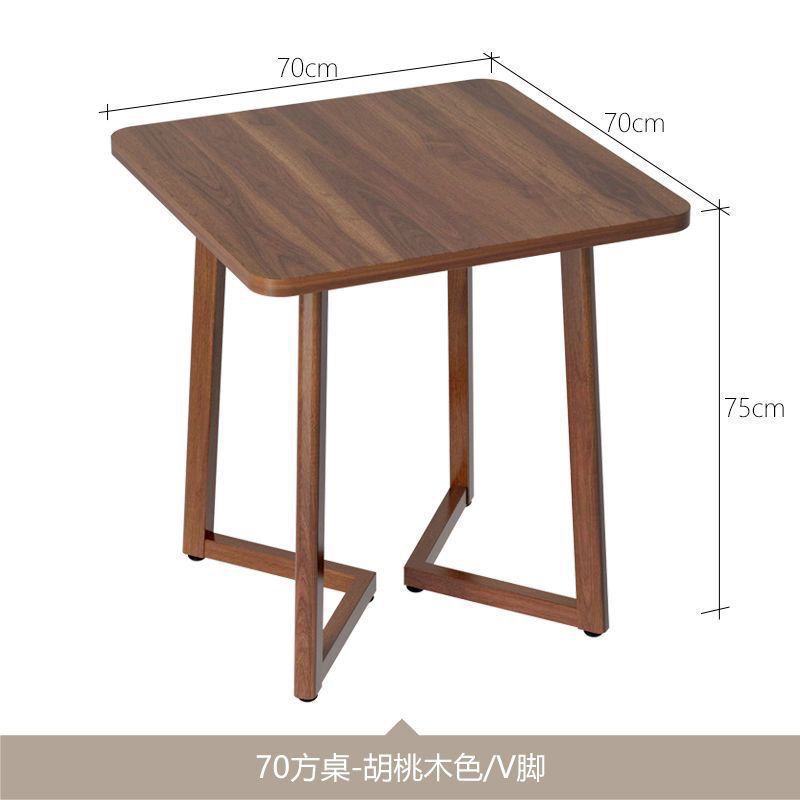 A set of rosewood V-shaped square tables