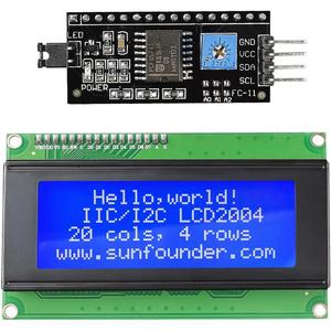 Modulo Display LCD 2004 20x4 con adattatore di interfaccia seriale IIC/I2C IIC I2C 2004 seriale TWI 20x4 modulo LCD scudo per R3 - Product Image 1